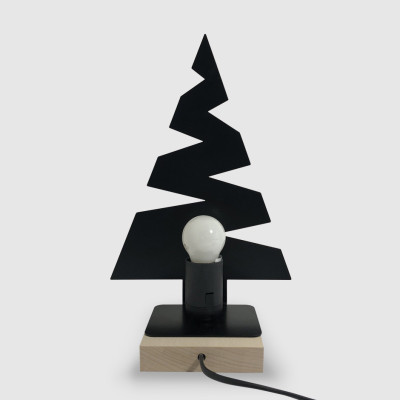 Lampe sapin Noir Lampe sapin Noir