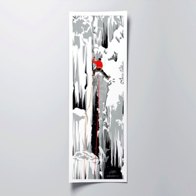 PANORAMA-POSTER ESCALADE GLACIAIRE