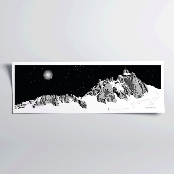 POSTER PANORAMICO LA VALLÉE BLANCHE
