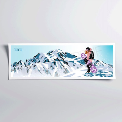 POSTER PANORAMICO THE QUEEN VS MONT BLANC POSTER PANORAMICO THE QUEEN VS MONT BLANC