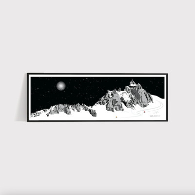 POSTER PANORAMICO LA VALLÉE BLANCHE POSTER PANORAMICO LA VALLÉE BLANCHE