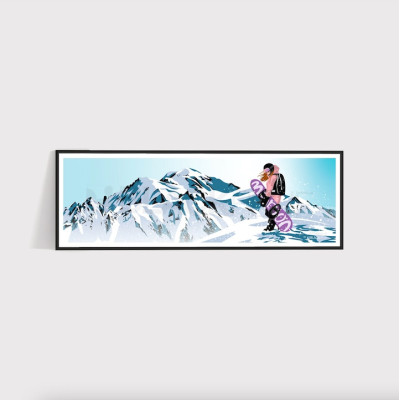 POSTER PANORAMICO THE QUEEN VS MONT BLANC POSTER PANORAMICO THE QUEEN VS MONT BLANC