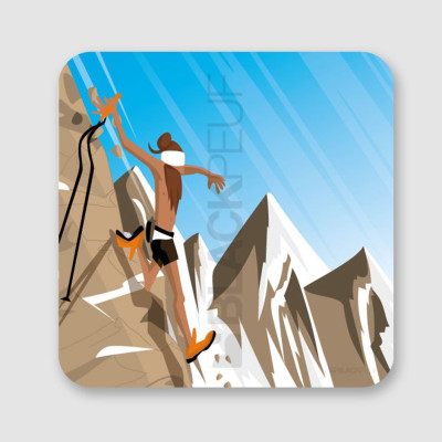 TABLEAU ULTRA TRAIL DESCENTE 20CM x 20CM TABLEAU ULTRA TRAIL DESCENTE 20CM x 20CM