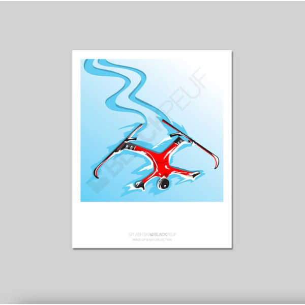 Cartes postales Polaroïd et Panoramique BLACKPEUF souvenir des alpes