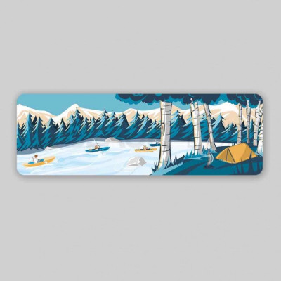 PITTURA CAMP RIVER CANOË 50CM x 15CM PITTURA CAMP RIVER CANOË 50CM x 15CM