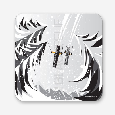 TABELLA SKIEUR VUE DE DESSOUS NOIR ET BLANC