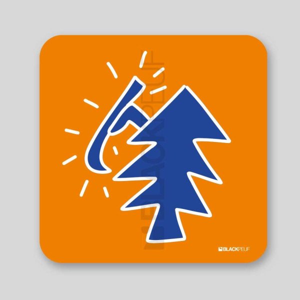 TABLEAU KEITHSKI SAPIN 20CM x 20CM