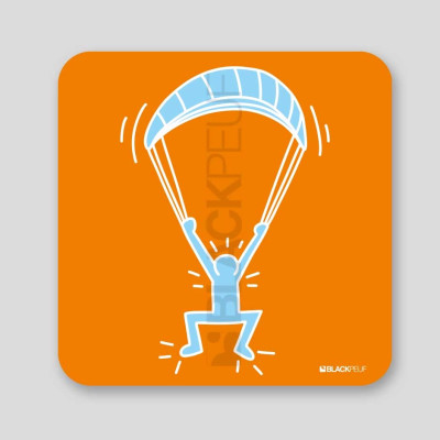 PAINTING KEITHSKI PARAPENTE 20CM x 20CM