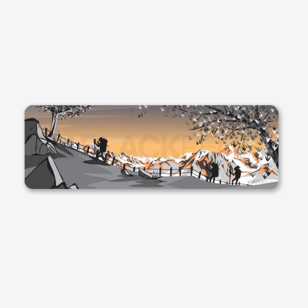 TABLEAU SORTIE EN FORÊT 50CM x 15CM