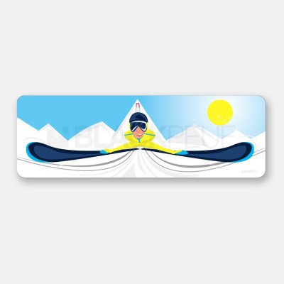 PAINTING LE GRAND TREMPLIN JAUNE 100CM x 33CM