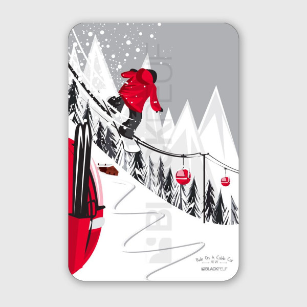 TABLEAU RIDE ON THE CABLE CAR 20x30cm