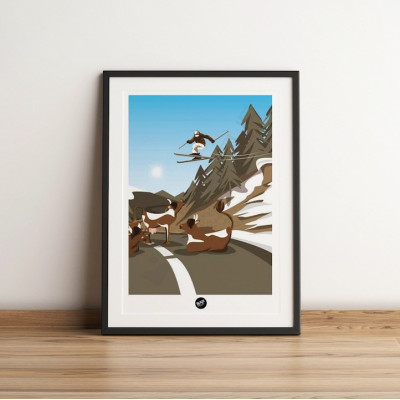 POYA SKI BLACKPEUF POSTER POYA SKI BLACKPEUF POSTER