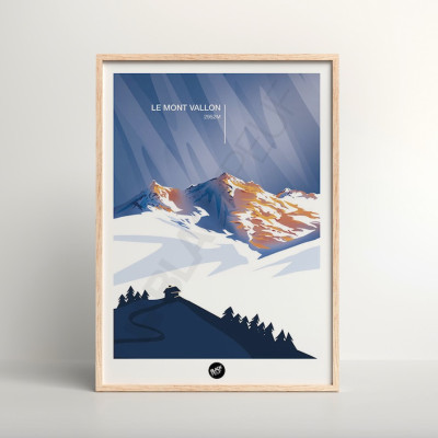 Affiche murale le mont vallon mont altitude montagne bleu et violet pour la décoration. Affiche murale le mont vallon mont altitude montagne bleu et violet pour la décoration.