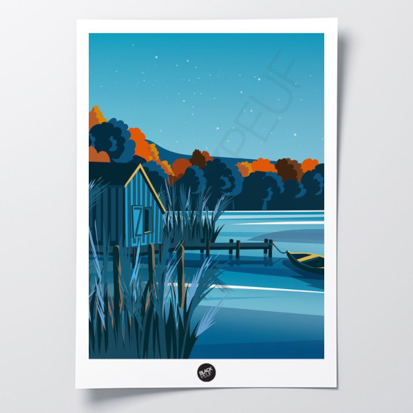 This BLACKPEUF poster offers a high-end and modern look with its vibra