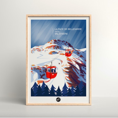 Affiche murale la face bellevarde mont altitude montagne bleu et violet pour la décoration. Affiche murale la face bellevarde mont altitude montagne bleu et violet pour la décoration.