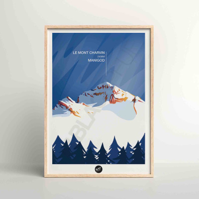 Affiche murale mont charvin vue manigod mont altitude montagne bleu et violet pour la décoration. Affiche murale mont charvin vue manigod mont altitude montagne bleu et violet pour la décoration.