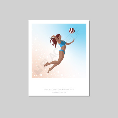 CARTE POSTALE BEACH VOLLEY GIRL CARTE POSTALE BEACH VOLLEY GIRL