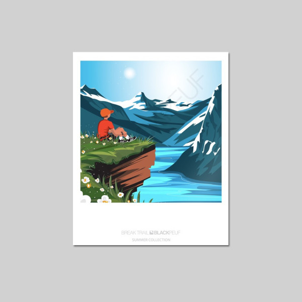 BREAK TRAIL POSTCARD