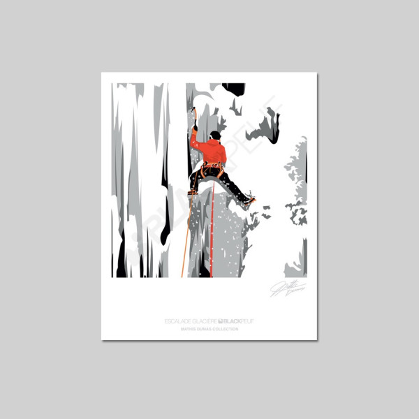 ESCALADE GLACIAIRE POSTCARD