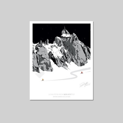LA VALLÉE BLANCHE POSTCARD LA VALLÉE BLANCHE POSTCARD