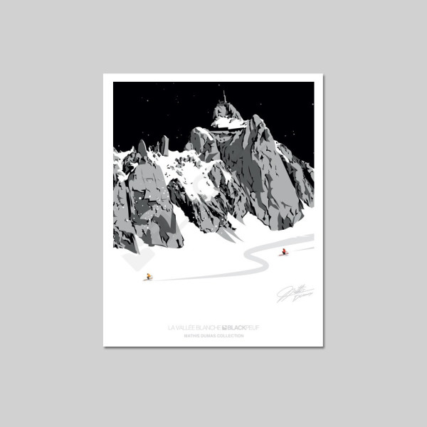 CARTOLINA LA VALLÉE BLANCHE