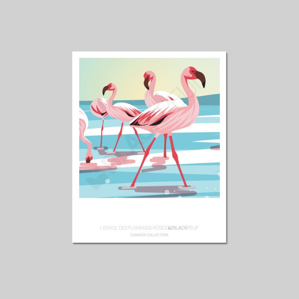 L'ENVOL DU FLAMANT ROSE POSTCARD