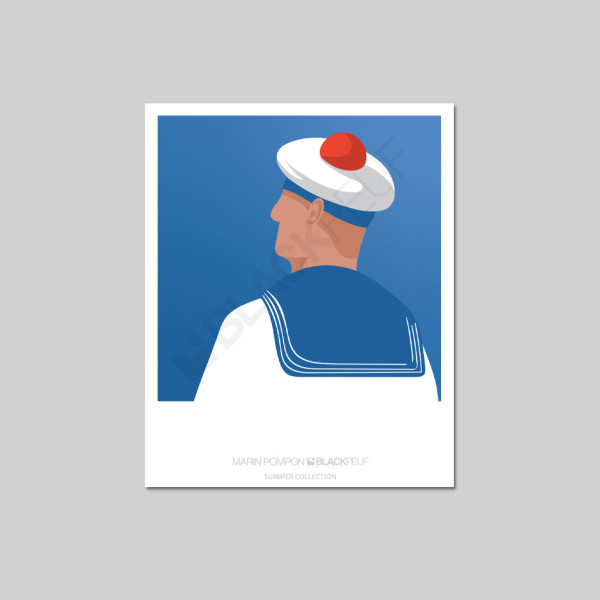 MARIN POMPON POSTCARD