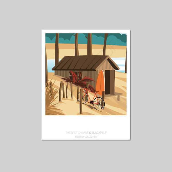 CARTE POSTALE THE SPOT CABANE