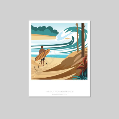 CARTE POSTALE THE SPOT VAGUE