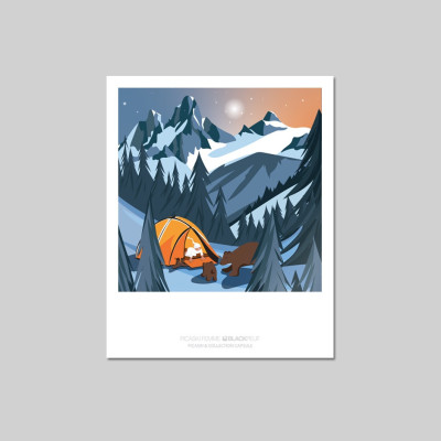 CARTE POSTALE UNE NUIT AVEC LES OURS CARTE POSTALE UNE NUIT AVEC LES OURS