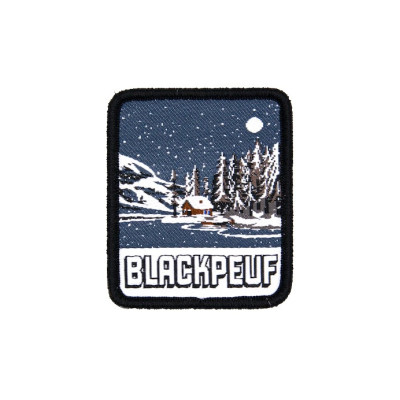 IRON-ON PATCH CHALET AU BORD DU LAC