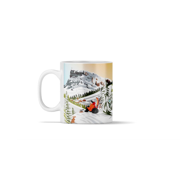 BLACKPEUF Becher & Tasse für Kaffee oder Tee | Schickes Souvenir aus den Alpen