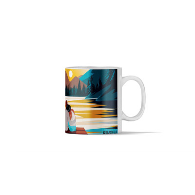 Tazza e tazzina BLACKPEUF per caffè o tè | Souvenir chic dalle Alpi