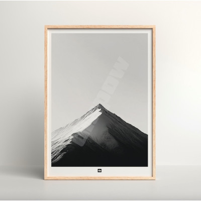 Schwarz-Weiß-Poster, minimalistische Fotografie, Bergdesign-Wanddekoration für moderne Innenräume - Diapow Schwarz-Weiß-Poster, minimalistische Fotografie, Bergdesign-Wanddekoration für moderne Innenräume - Diapow