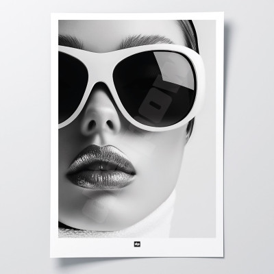 Schwarz-Weiß-Poster, minimalistische Fotografie, Design-Wanddekoration, die das Gesicht einer Frau darstellt. Schwarz-Weiß-Poster, minimalistische Fotografie, Design-Wanddekoration, die das Gesicht einer Frau darstellt.