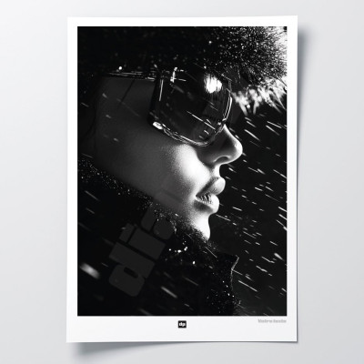 Schwarz-Weiß-Poster, minimalistische Fotografie, Wanddekoration einer Skifahrerin für moderne Innenräume - Diapow Schwarz-Weiß-Poster, minimalistische Fotografie, Wanddekoration einer Skifahrerin für moderne Innenräume - Diapow