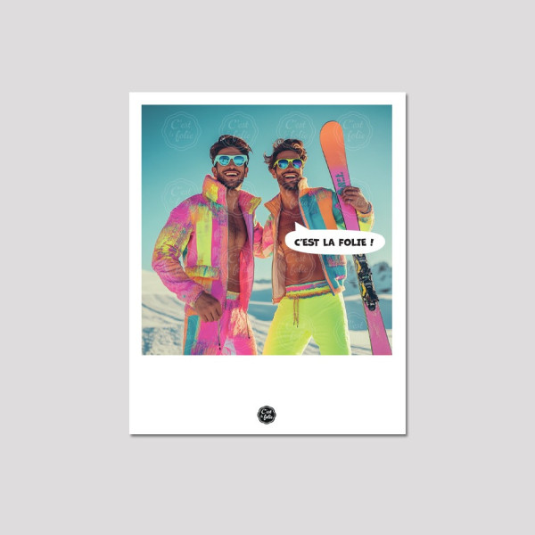 Discover the C'EST LA FOLIE postcards | Colorful & humorous designs