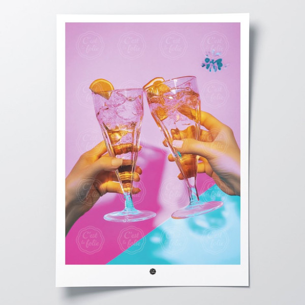 Découvrez les affiches C'EST LA FOLIE | Designs coloré & humoristique