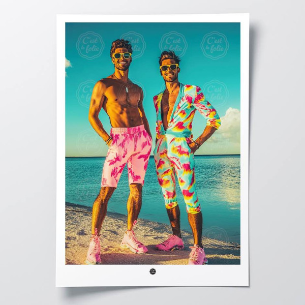Scopri i poster C'EST LA FOLIE | Design colorati e divertenti