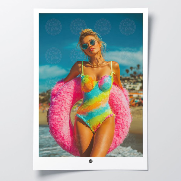 Découvrez les affiches C'EST LA FOLIE | Designs coloré & humoristique
