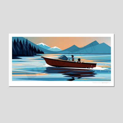 Cartes postales Polaroïd et Panoramique BLACKPEUF souvenir des alpes