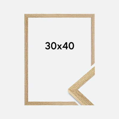 CADRE EN BOIS COULEUR CHÊNE 30x40 CM | BLACKPEUF