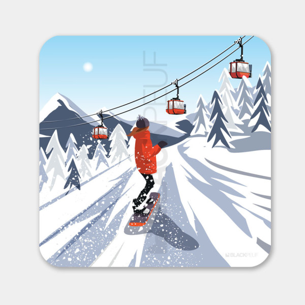 MALEREI COULOIR SNOW GIRL