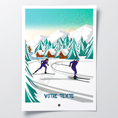 Poster Biathlon Stef Blackpeuf in leuchtenden, klaren Farben, perfekt für eine moderne Einrichtung im Designerstil. Poster Biathlon Stef Blackpeuf in leuchtenden, klaren Farben, perfekt für eine moderne Einrichtung im Designerstil.