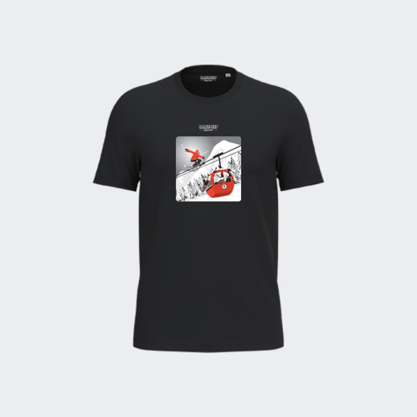 Blackpeuf Berg-T-Shirt – 100 % Bio-Baumwolle, bedruckt in Savoyen