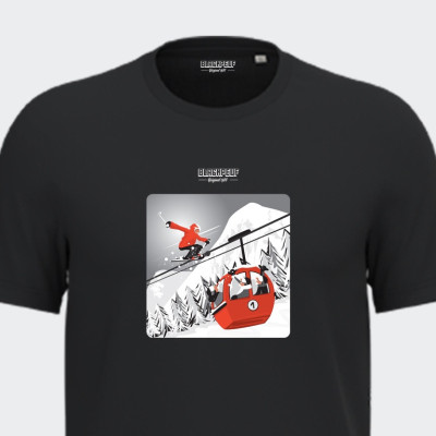Blackpeuf mountain T-shirt – 100% organic cotton, printed in Savoie Blackpeuf mountain T-shirt – 100% organic cotton, printed in Savoie