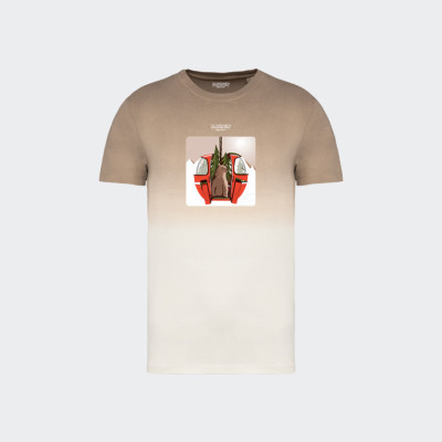 T-shirt Blackpeuf tie and dye marron unisexe en coton bio – Illustration montagne d'un ours dans une télécabine rouge T-shirt Blackpeuf tie and dye marron unisexe en coton bio – Illustration montagne d'un ours dans une télécabine rouge