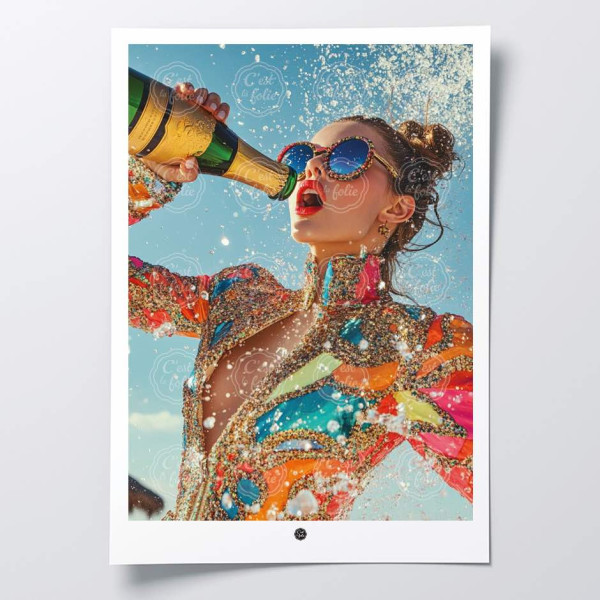 Scopri i poster C'EST LA FOLIE | Design colorati e divertenti