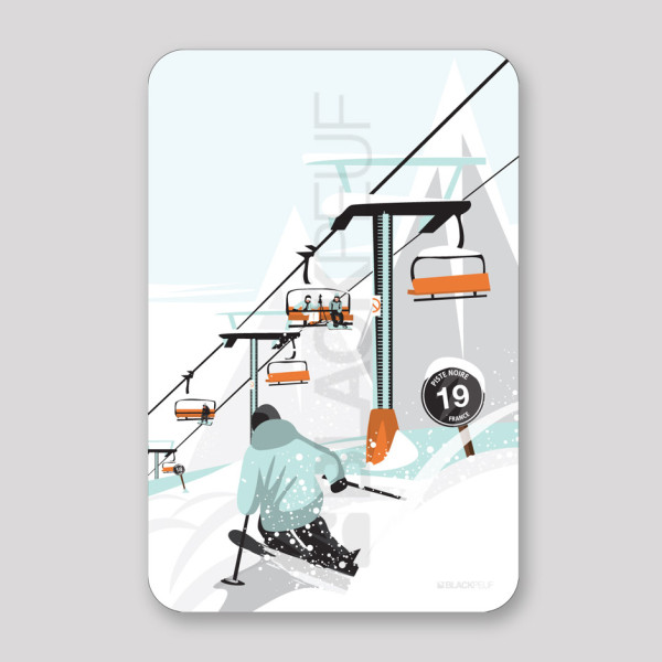 Tableaux de décoration intérieure : Illustrations Savoie par BLACKPEUF