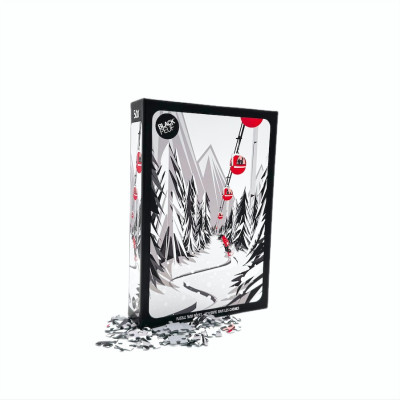 500-piece Puzzle Blackpeuf – Mountain Illustration | Made in France